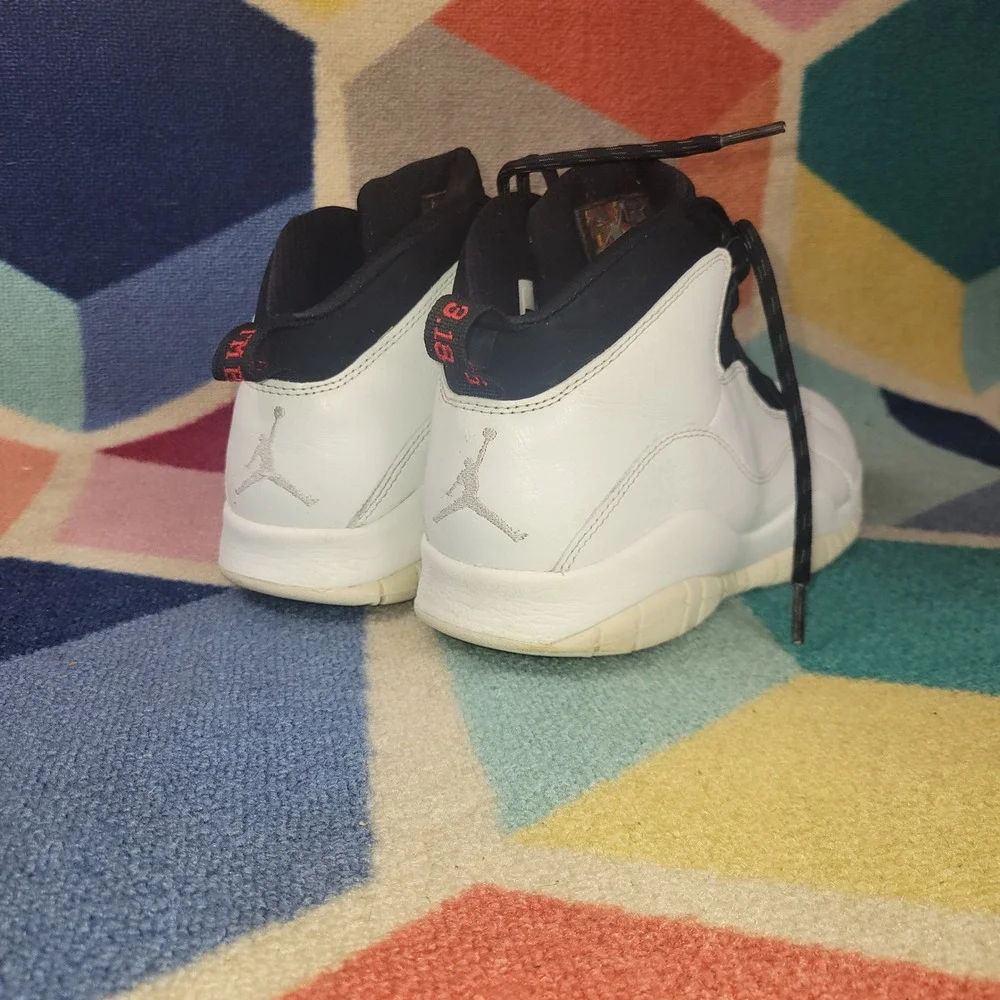 Jordan 10 Retro Im Back White Black Sneakers 310805-104‎ Mens 10.5